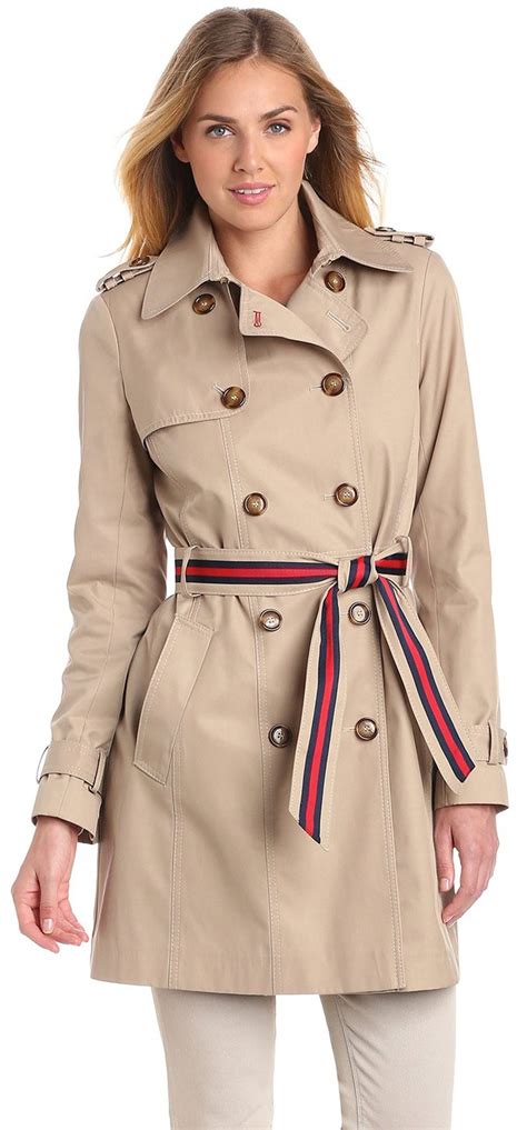 tommy hilfiger trench coat woman.